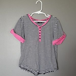 《Miss Understood》Stripe Cuff Sleeve Tee